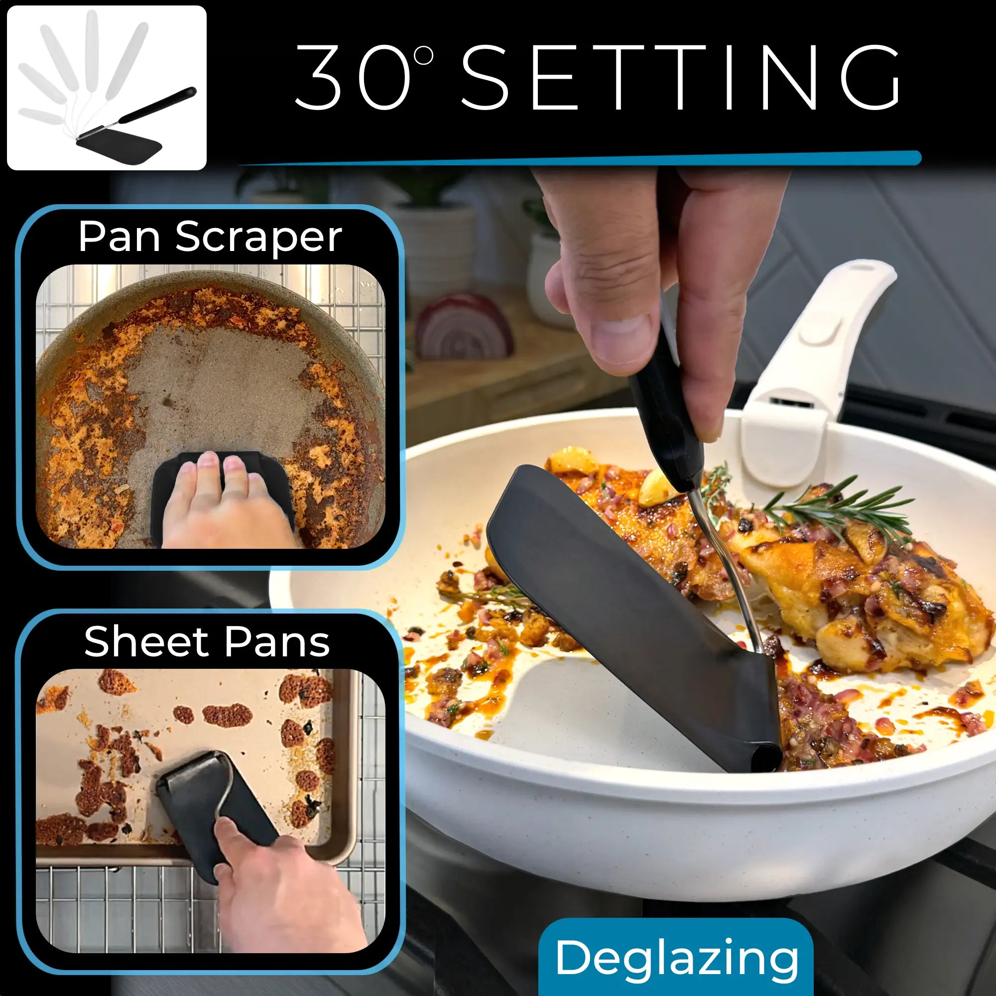 Adaptchula™ - Spatula with adjustable angles