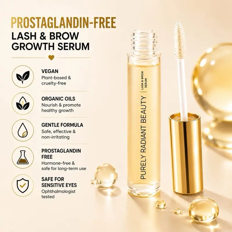 Purely Radiant Beauty Viral Lash & Brow Growth Serum – Organic