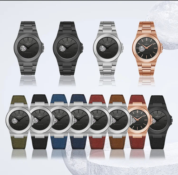 Men luxury automatic watch color lineup