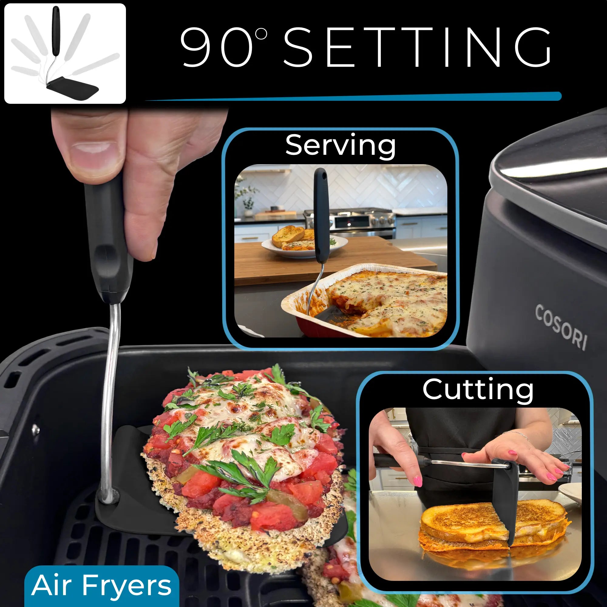 Adaptchula™ - Spatula with adjustable angles