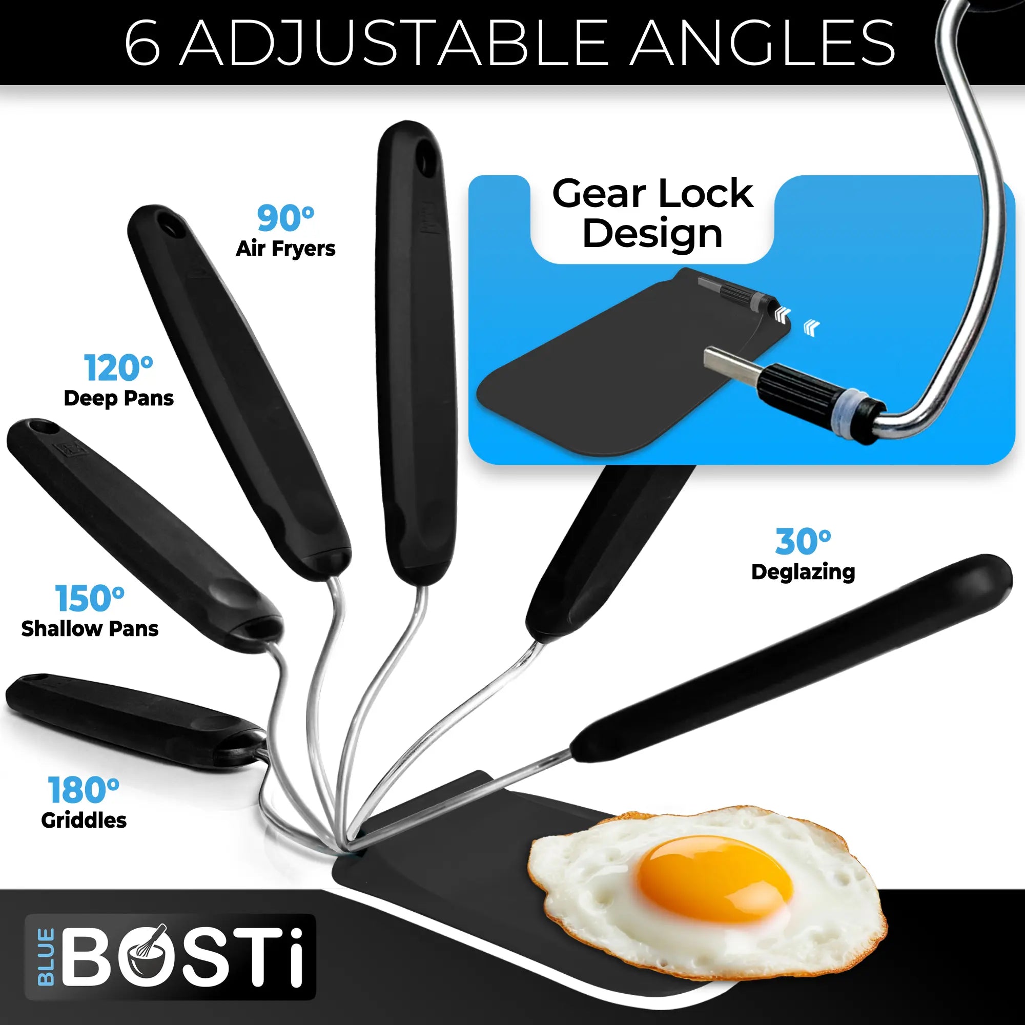 Adaptchula™ - Spatula with adjustable angles