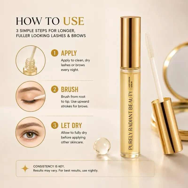 Purely Radiant Beauty Viral Lash & Brow Growth Serum – Organic