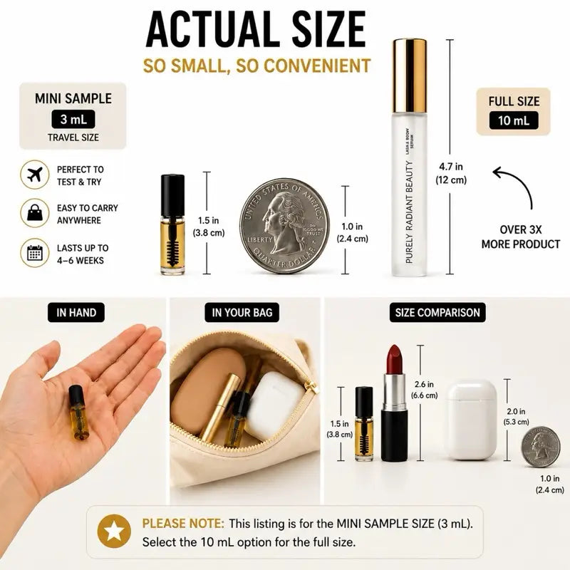 Purely Radiant Beauty Viral Lash & Brow Growth Serum – Organic