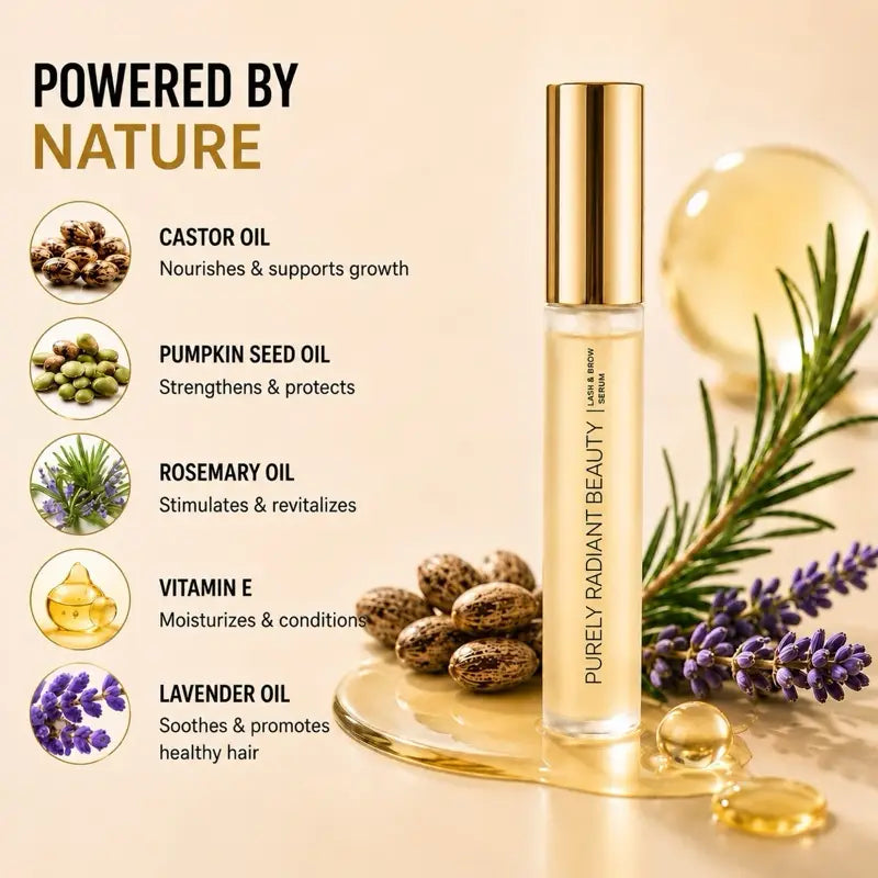 Purely Radiant Beauty Viral Lash & Brow Growth Serum – Organic