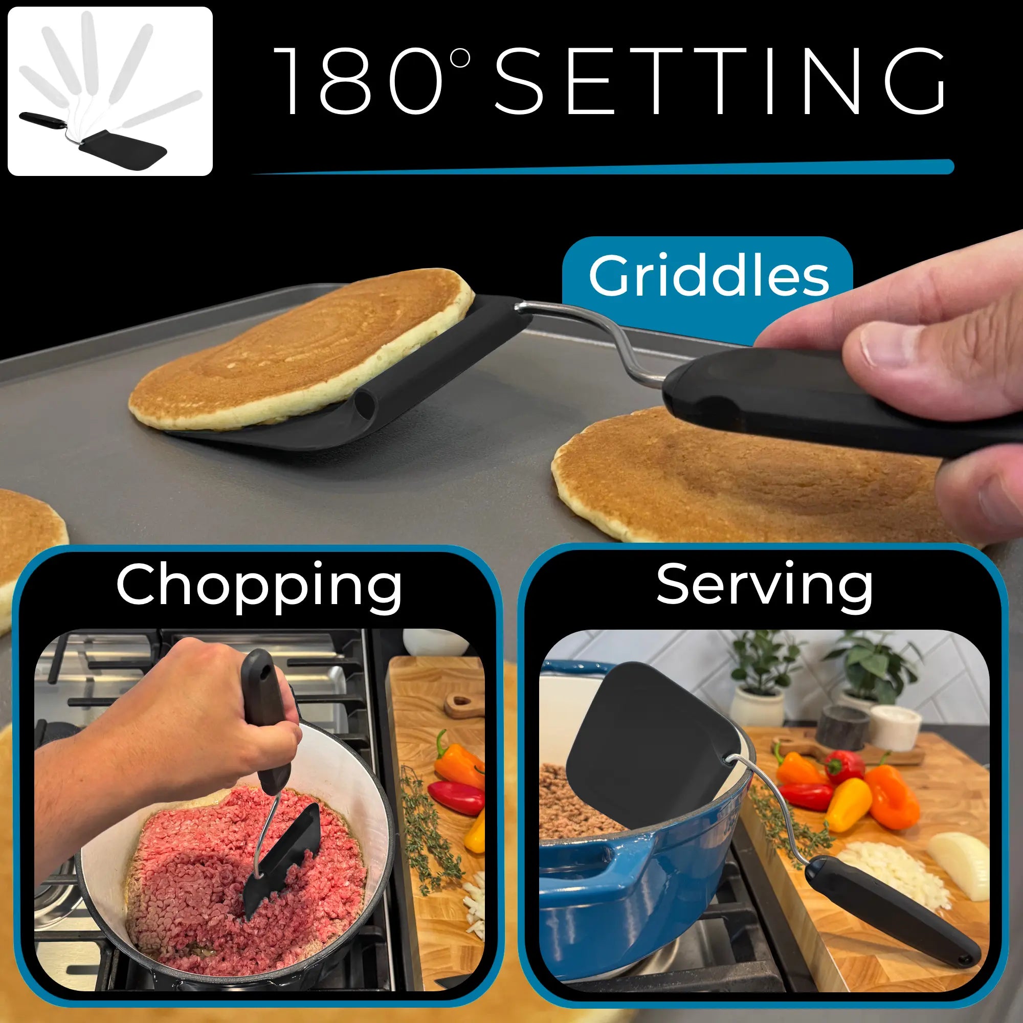 Adaptchula™ - Spatula with adjustable angles